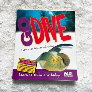 Go Dive Open Water Diver Manual Padi Paperback Book 1999 Writing Highlight READ